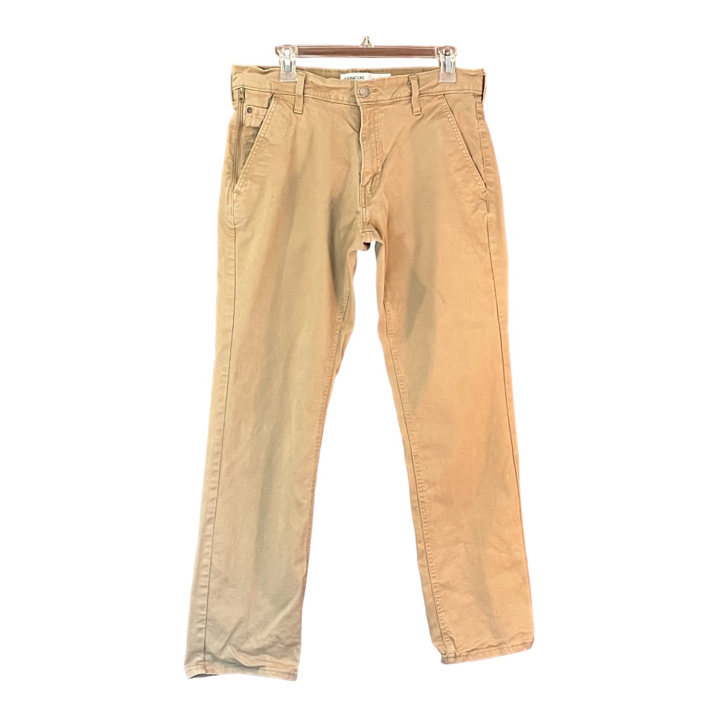 Levi Signature S67 Athletic Premium Flex Men's Khaki Pants Jeans Size 32